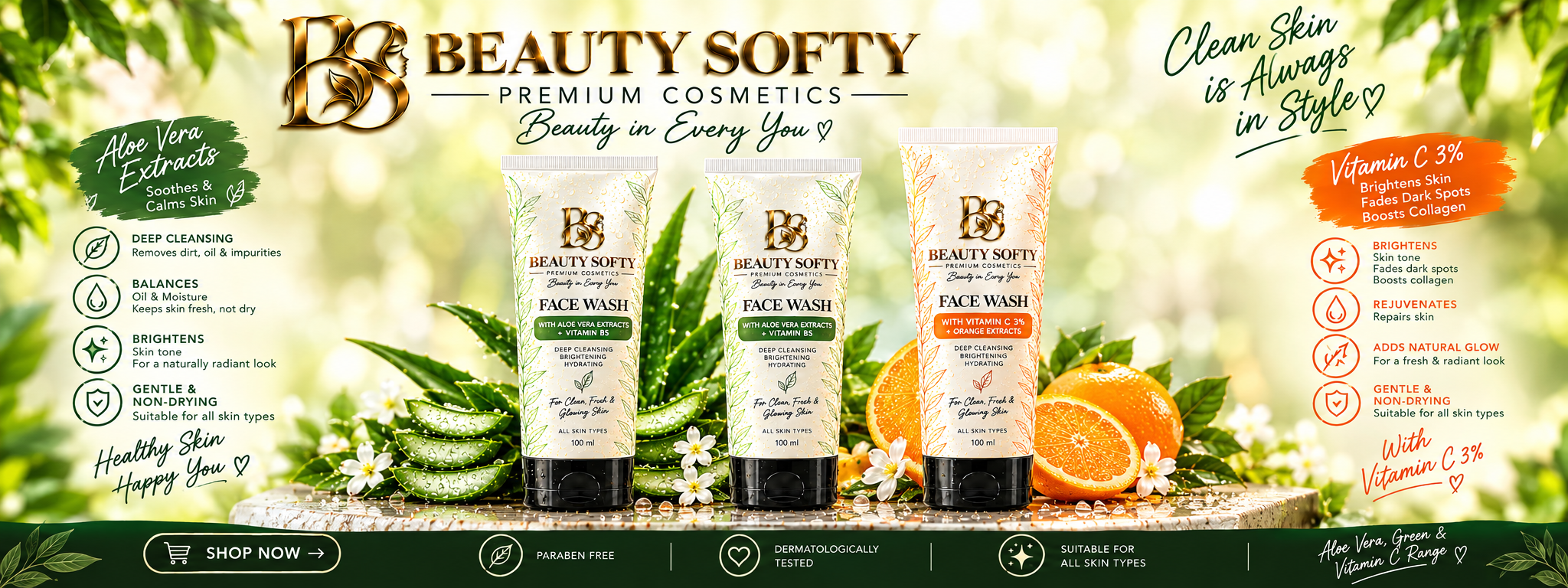 Beauty Softy face wash collection