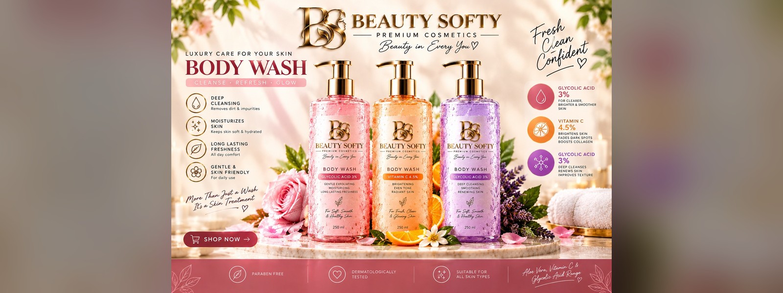 Beauty Softy Body Wash range